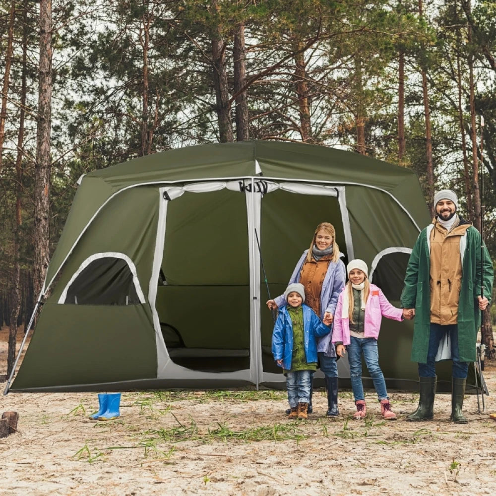 Family Camping Tent - 4-8 Person Two-Room Cabin
